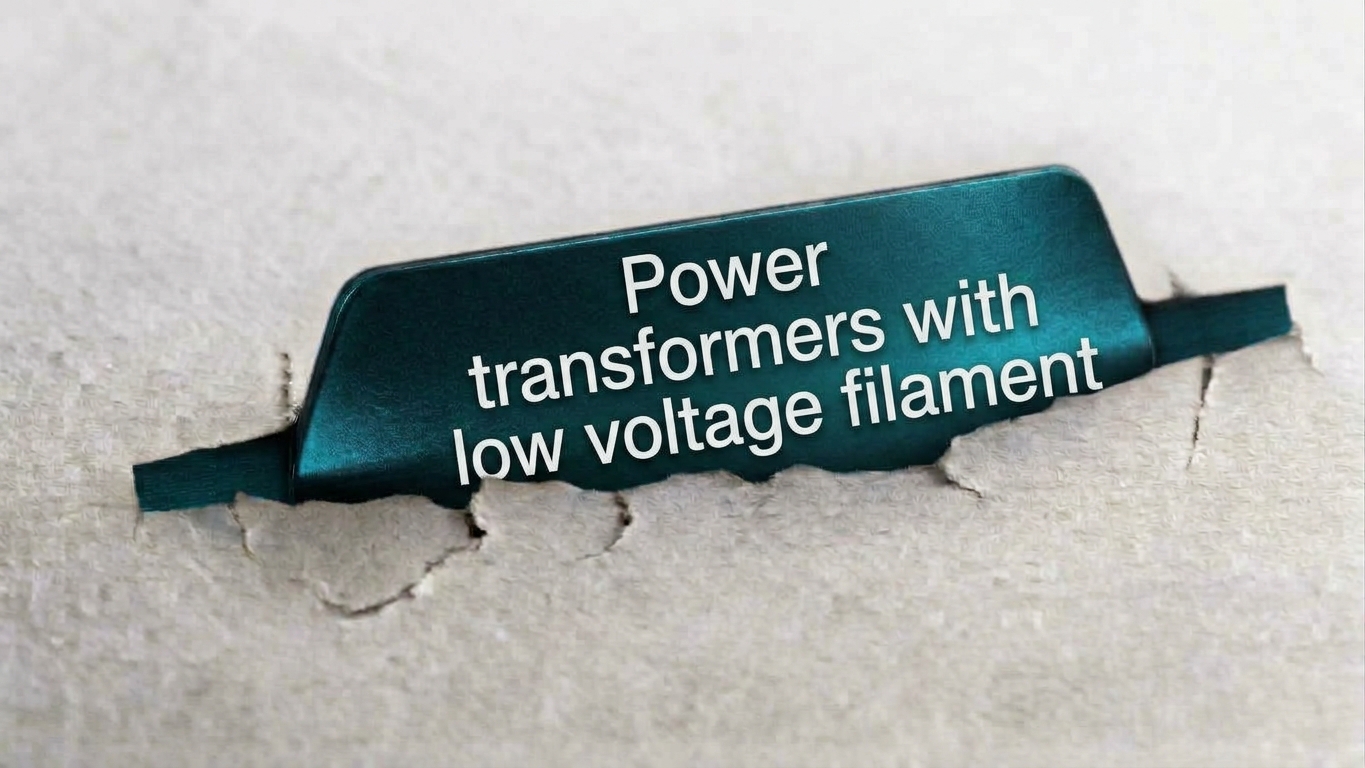 Power transformers with low voltage filament